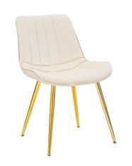 Chaise paris crème/or ensemble 2 pz cm 51x59x79