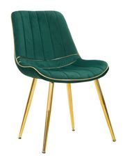 Chaise paris verte/or ensemble de 2 pièces 51x59x79 cm