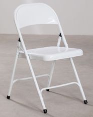 Chaise pliante blanc brillant Klea - Lot de 2