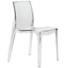 Chaise polycarbonate transparente ROMIA - Usage intérieur/extérieur