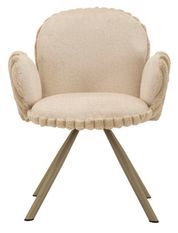 Lot de 2 chaises Stockholm - crème design contemporain