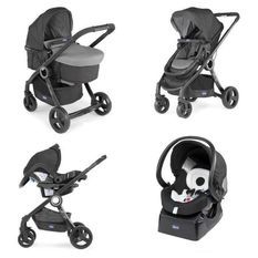 CHICCO Poussette Combinée Trio Pack URBAN PLUS - Anthracite