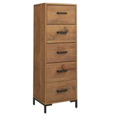 Chiffonnier 42x35x110 cm Bois de pin massif