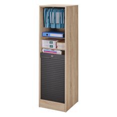 Classeur à rideau OFFICE 140 cm – Armoire de bureau compacte pour dossiers suspendus