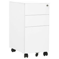 Classeur mobile Blanc 30x45x59 cm Acier