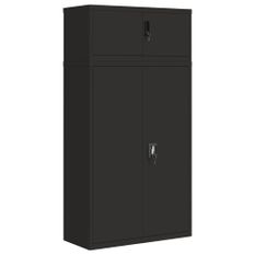 Classeur noir 90x40x180 cm acier