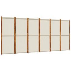 Cloison de séparation 6 panneaux gris clair 420x180 cm