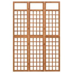 Cloison de séparation à 3 panneaux Bois de pin 121x180,5 cm