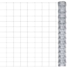 Clôture de jardin Acier galvanisé 50x1,25 m Argenté