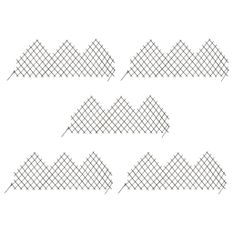 Clôtures en treillis de jardin 5 pcs 170x75 cm Saule