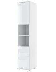 Colonne de rangement avec étagères blanc brillant Noby 45 cm