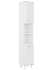 Colonne de salle de bain Blanc brillant 30x30x179 cm