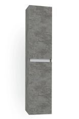Colonne de salle de bain mélaminé gris oxyde Teph L 35 cm