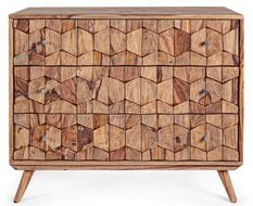 Commode 3 tiroirs KANT 88 cm – Bois massif de sheesham