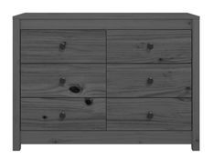 Commode 6 tiroirs en bois de pin massif 100 cm – Collection Kaskita