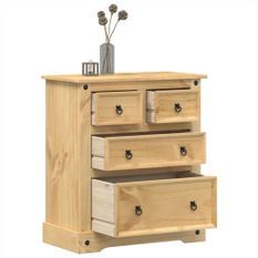 Commode Corona 80x43x91 cm bois massif de pin