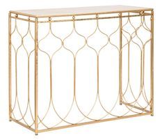 Console Anna métal doré design oriental élégant