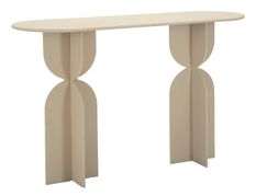 Console design sculptural moderne finition neutre Dune