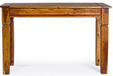 Console en bois d'acacia massif finition rustique marron Kastela 120 cm