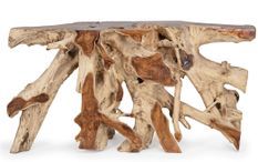 Console en racines de teck naturelles ZANDA 150 cm