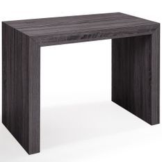 Console extensible bois gris foncé Saunier 50/250 cm