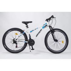 CORELLI - Vélo VTT WHISPER WL300 - 26 - Cadre M - 21 Vitesses - Femme - Blanc/bleu/noir