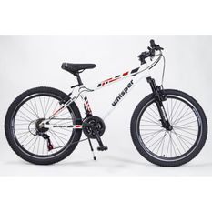 CORELLI - Vélo VTTWHISPER WM302 - 24 - 21 vitesses - Garçon - Blanc /rouge/noir