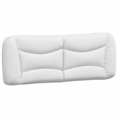 Coussin de tête de lit blanc 120 cm similicuir