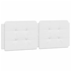 Coussin de tête de lit blanc 140 cm similicuir