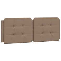 Coussin de tête de lit cappuccino 140 cm similicuir