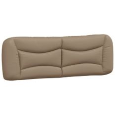 Coussin de tête de lit cappuccino 160 cm similicuir