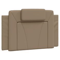 Coussin de tête de lit cappuccino 80 cm similicuir
