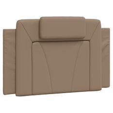 Coussin de tête de lit cappuccino 90 cm similicuir