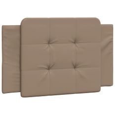 Coussin de tête de lit cappuccino 90 cm similicuir