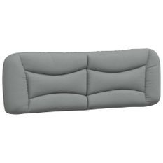 Coussin de tête de lit gris clair 160 cm tissu