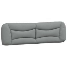 Coussin de tête de lit gris clair 180 cm tissu