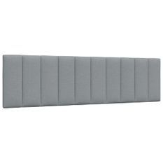 Coussin de tête de lit gris clair 180 cm tissu