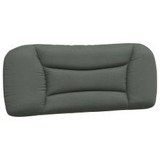 Coussin de tête de lit gris foncé 100 cm tissu