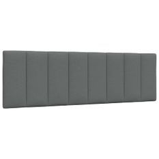 Coussin de tête de lit gris foncé 160 cm tissu