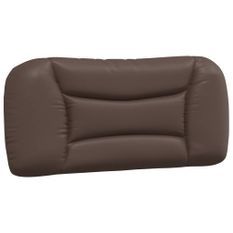 Coussin de tête de lit marron 90 cm similicuir