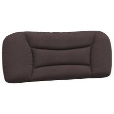 Coussin de tête de lit marron foncé 100 cm tissu