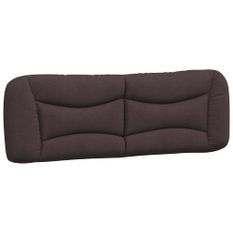Coussin de tête de lit marron foncé 160 cm tissu