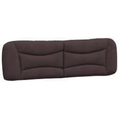 Coussin de tête de lit marron foncé 180 cm tissu