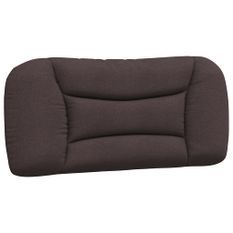 Coussin de tête de lit marron foncé 80 cm tissu