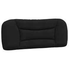 Coussin de tête de lit noir 100 cm tissu