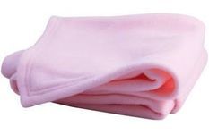 Couverture polaire bébé 100 x 150 cm rose Doux Nid