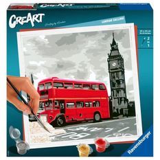 CreArt - carré - Londres - Ravensburger - Coffret complet - Peinture au numéro Adulte - Des 12 ans