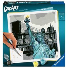 CreArt - carré - New York City - Ravensburger - Coffret complet - Peinture au numéro Adulte - Des 12 ans
