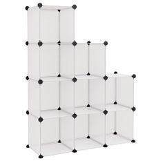 Cubes de rangement 9 pcs Transparent PP