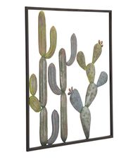 Décoration murale cadre cactus -c- cm 50x1,3x50